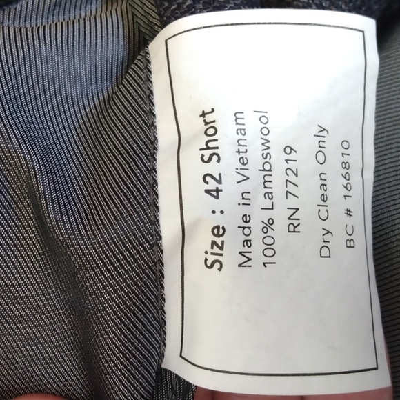 Pronto Uomo Platinum Blue Lambswool Sport Jacket 42S - Picture 12 of 13